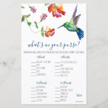 Humminbird ¿Qué hay en tu bolso? Juego