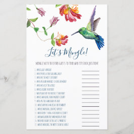 Lámina Humminbird ¡Vamos a Mingle! Juego