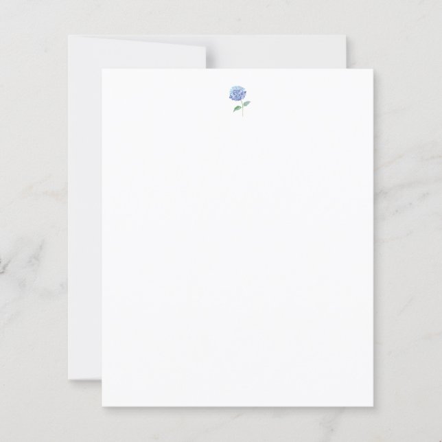Lámina Hydrangea Letterhead (Anverso)
