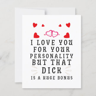 Lámina I Love You For Your Personality, Funny Anniversary