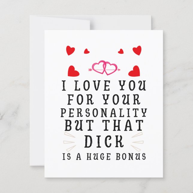 Lámina I Love You For Your Personality, Funny Anniversary (Anverso)