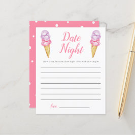 Lámina Ice Cream Bridal Shower Date Ideas Noche