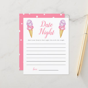 Lámina Ice Cream Bridal Shower Date Ideas Noche