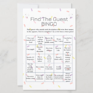 Lámina Ice Cream Encuentra el juego de Bingo de Ducha Bri