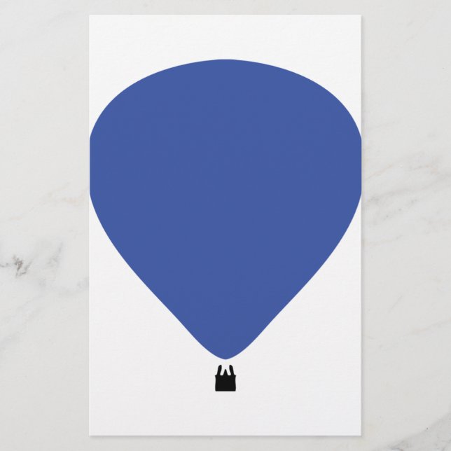 Lámina icono azul de globo de aire caliente (Anverso)