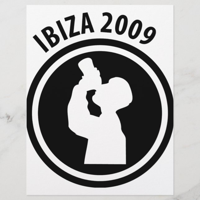 Lámina Icono de bebedor de Ibiza 2009 (Anverso)