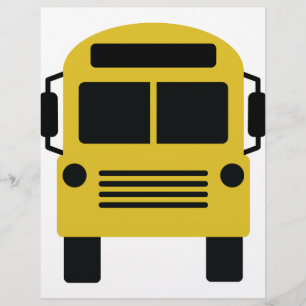 Lámina icono de bus de escuela