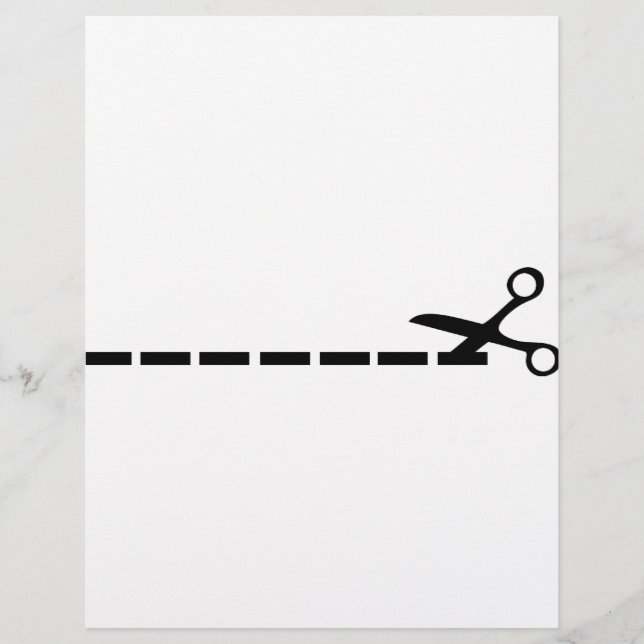 Lámina icono de las tijeras de corte (Anverso)