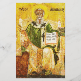 Lámina Icono ortodoxo de San Atanasio de Alejandría