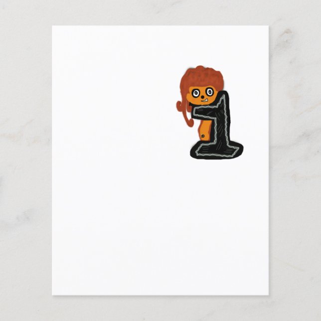 Lámina idea Dibujo de caracteres N1 arte digital camiseta (Anverso)