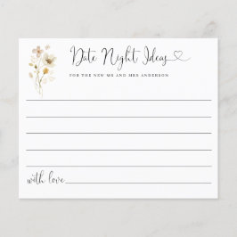 Lámina Ideas de Noche de Cita Elegante con Flores Silvest