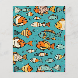 Lámina Ideas de regalo de patrones de peces