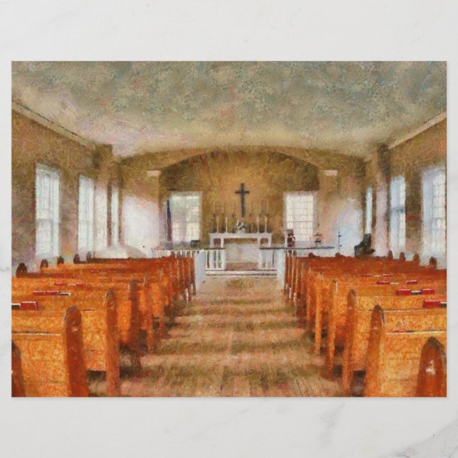 Lámina Iglesia - Dentro de una iglesia (Anverso)