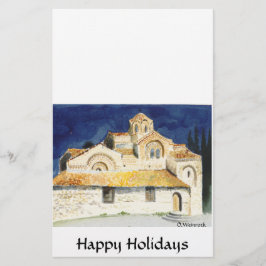 Lámina iglesias ohrid1, Felices Fiestas, O.Weinroth