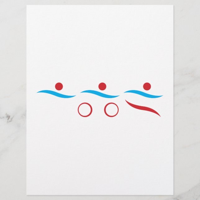 Lámina Ilustracion del logotipo de Triathlon cool (Anverso)