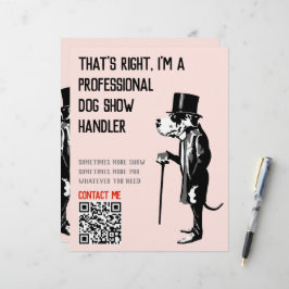 Lámina Ilustración promocional del manejador de perros Gr