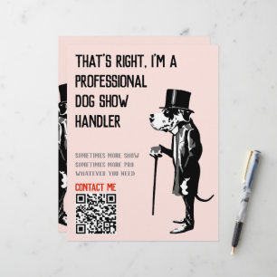 Lámina Ilustración promocional del manejador de perros Gr