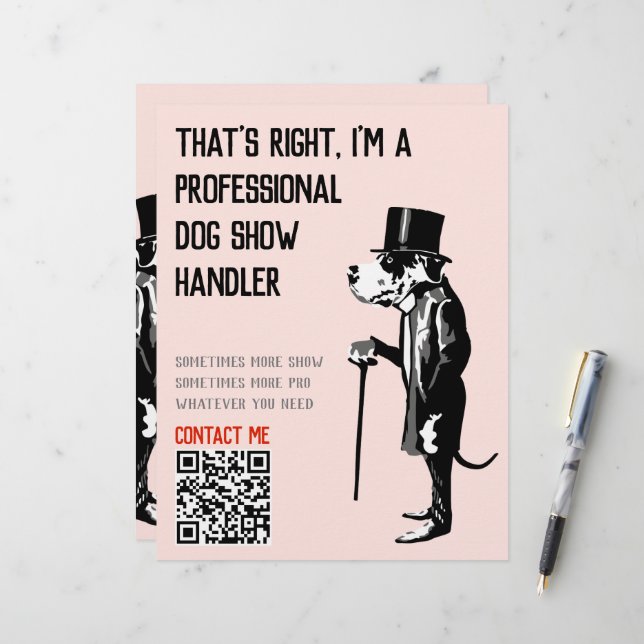 Lámina Ilustración promocional del manejador de perros Gr (Anverso/Reverso In Situ)