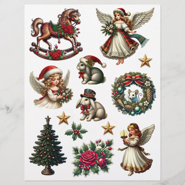 Lámina Ilustraciones de Navidades contemporáneos de apari (Anverso)