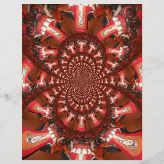 Lámina Imagen de arte de lengua Kaleidoscope Imprimir/Grá (Anverso)