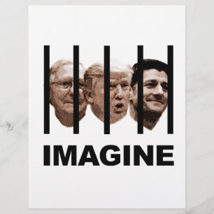 Lámina Imaginen a Trump, McConnell y Ryan tras las rejas