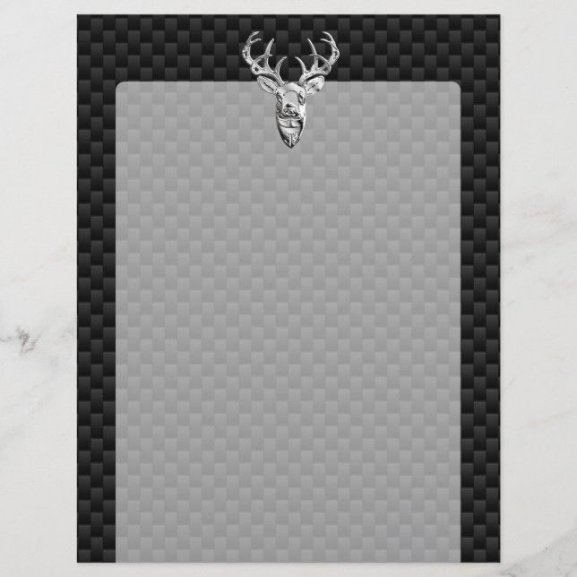 Lámina Impresión de Deer on Carbon Fibra Style (Anverso)