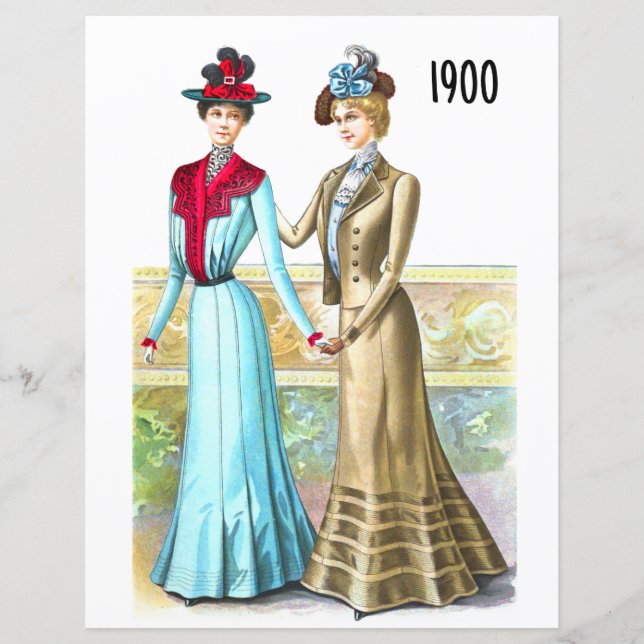 Lámina Impresión de la placa de moda de 1900 para desmaqu (Anverso)
