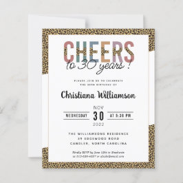 Lámina Impresión de leopardo Fiesta de Budget Modern 30th