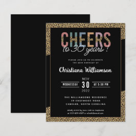 Lámina Impresión de leopardo Fiesta de Budget Modern 30th