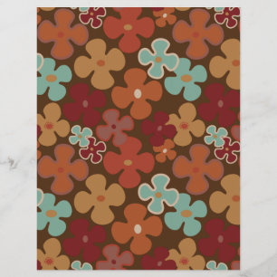 Lámina Impresión de papel mod retro de los años 70