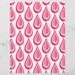 Lámina Impresión de papel mod retro de los años 70