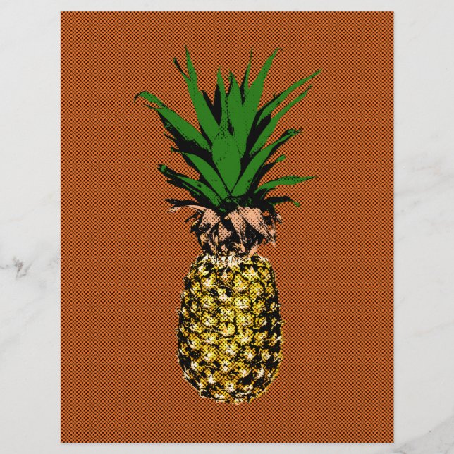 Lámina Impresión de piña (Anverso)