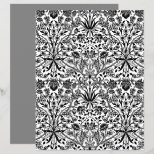 Lámina Impresión de William Morris Hyacinth, negro, blanc