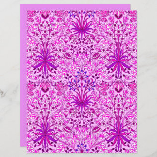 Lámina Impresión hipotética William Morris, lavanda y vio