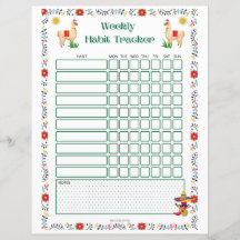 Imprimible por hábito semanal - Edición Lama