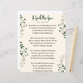 Lámina Imprimir - Annie Johnson Flint 'Él da más gracia'