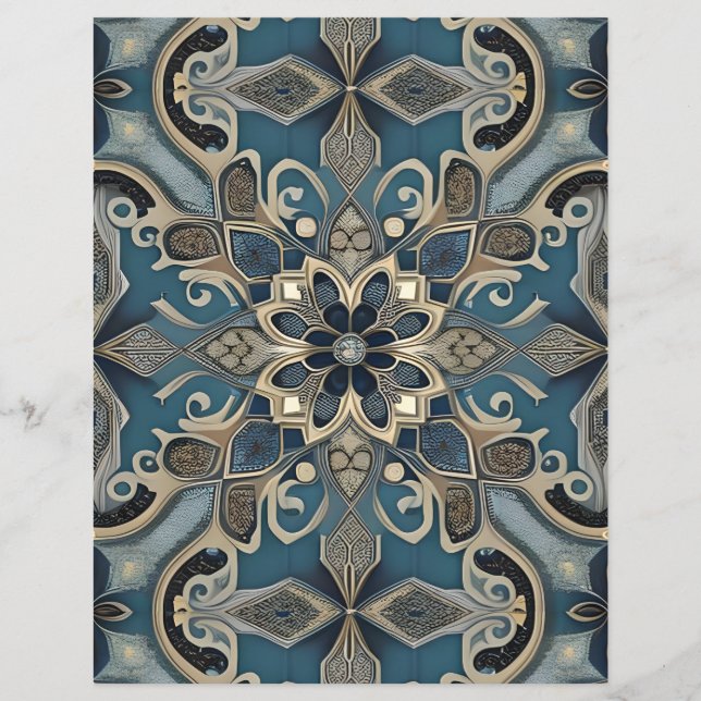 Lámina in blue paper sheet (Anverso)