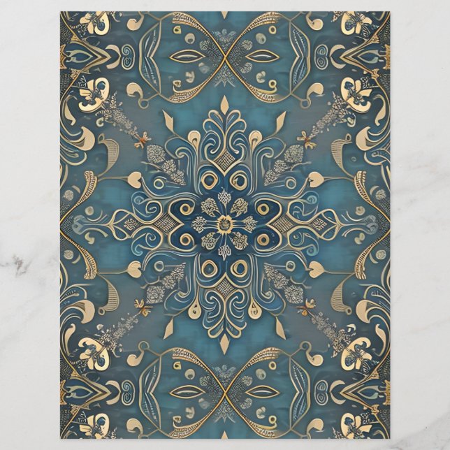 Lámina in blue paper sheet (Anverso)