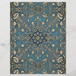 Lámina in blue paper sheet