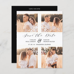 Lámina Inexpensive 4 Photos Collage Minimalist Branches