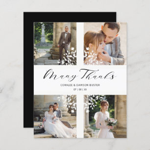 Lámina Inexpensive 4 Photos Wedding Thanks Branches