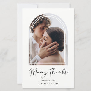 Lámina Inexpensive Minimalist Arch Effect Photo Wedding