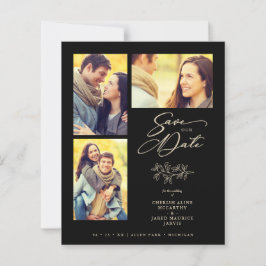 Lámina Inexpensive Wedding 4 Photos Collage Branches