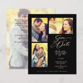 Lámina Inexpensive Wedding 4 Photos Collage Branches