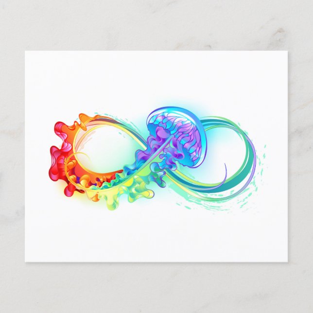 Lámina Infinidad con las medusas del arcoiris (Anverso)