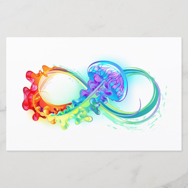Lámina Infinidad con las medusas del arcoiris (Anverso)