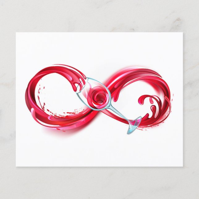 Lámina Infinito con vino Rojo (Anverso)