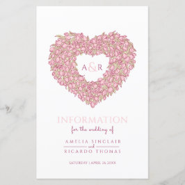 Lámina Información de invitado sobre bodas de tulipanes r