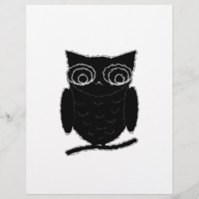 Lámina Inkblot Owl (Anverso)