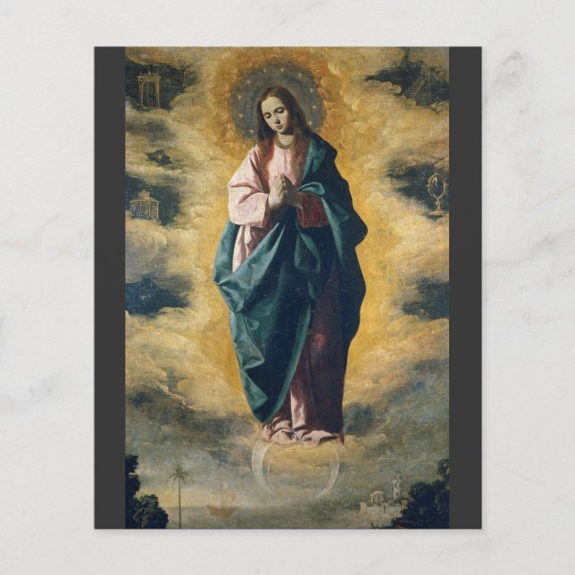 Lámina Inmaculada concepción de Zurbarán (Anverso)